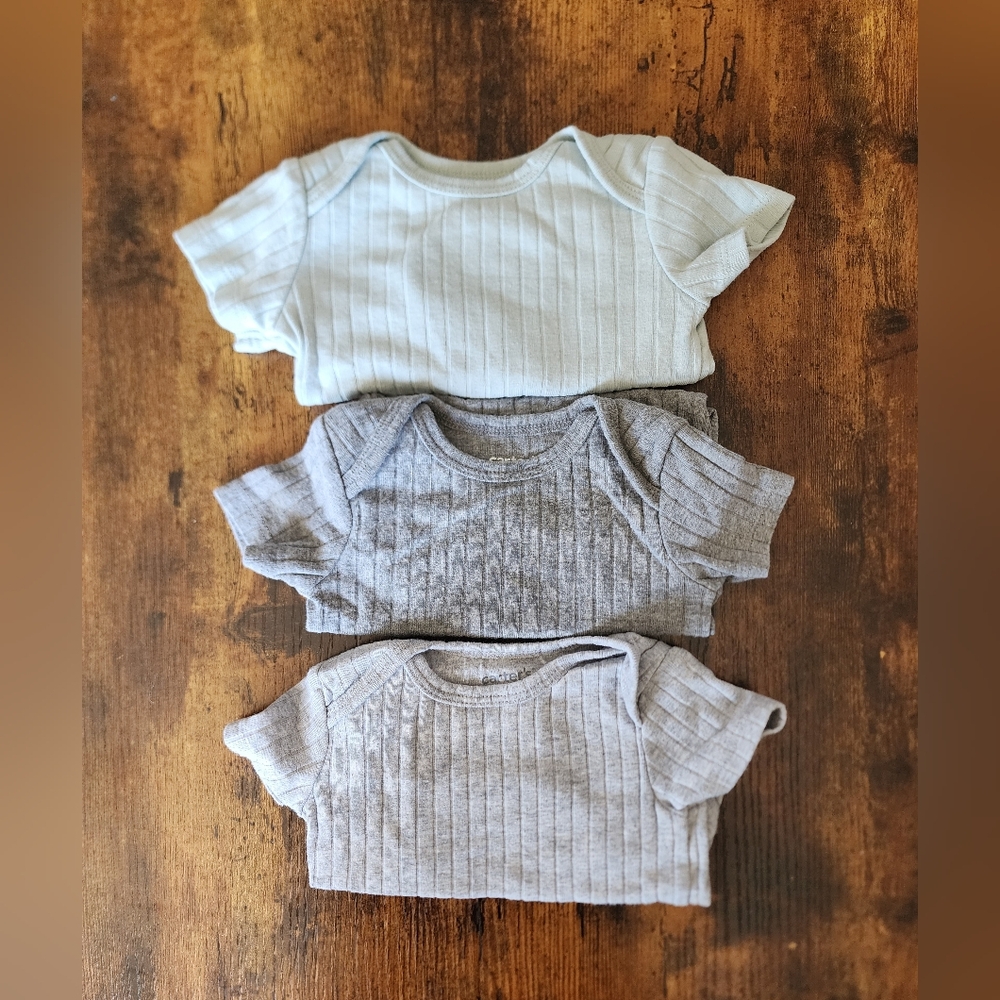 3 Piece Ribbed Bodysuit Set